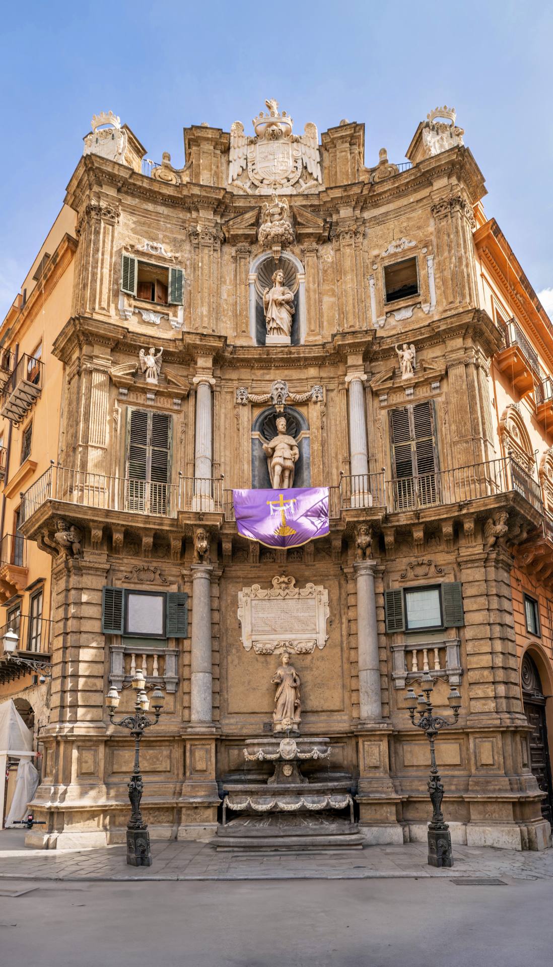 Quattro Canti, Kreuzung Via Maqueda mit der Corso Vittorio Emanuele